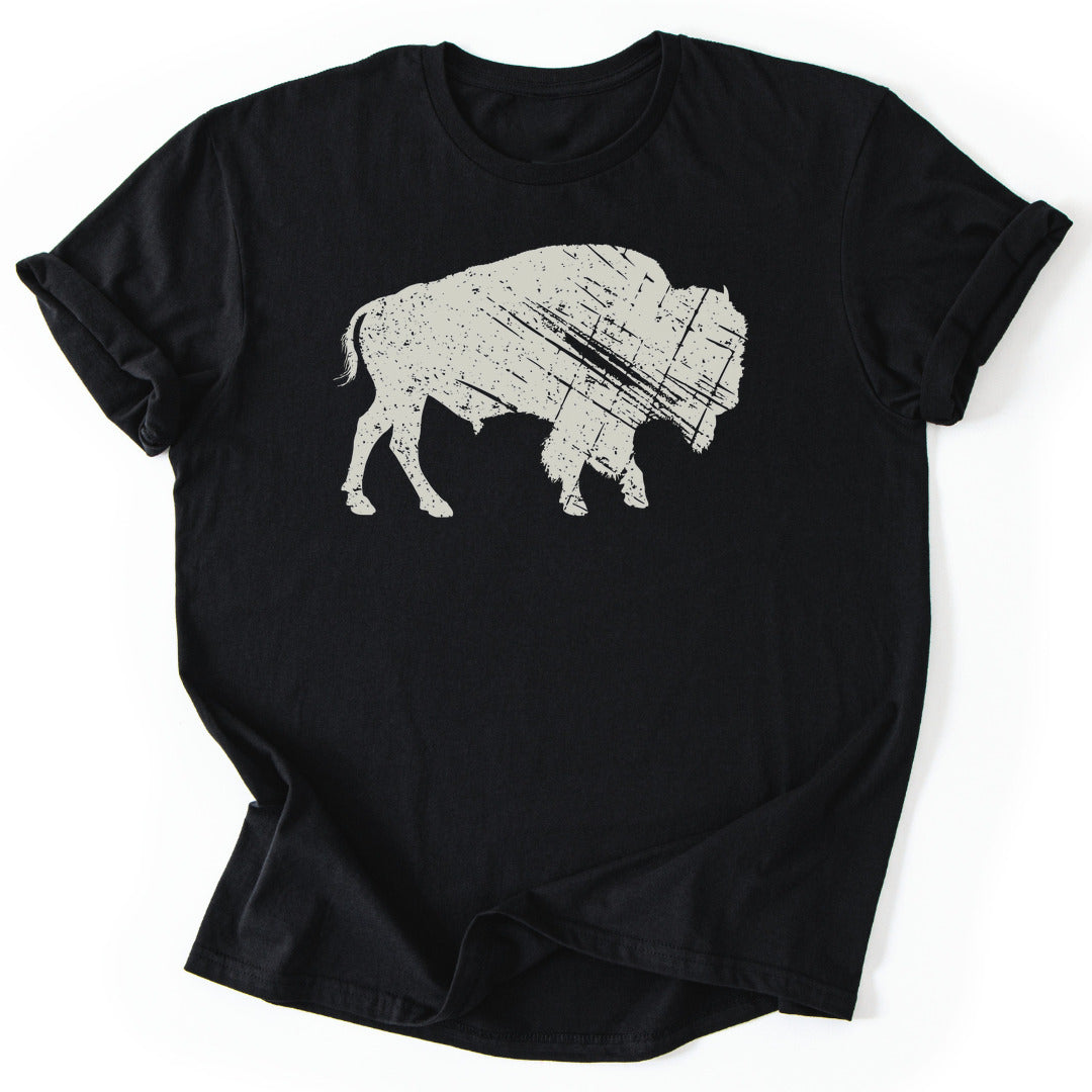 T-Shirt Black / S Heritage Bison T-Shirt
