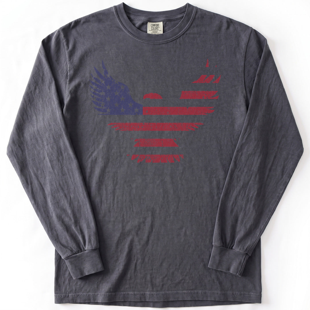 American Eagle Premium LS - Comfort Colors garment-dyed long sleeve in Graphite from Summit Soul