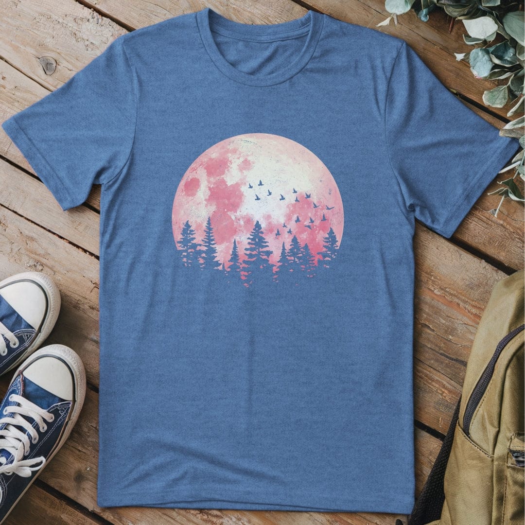 T-Shirt Heather Indigo / S Blood Moon T-Shirt