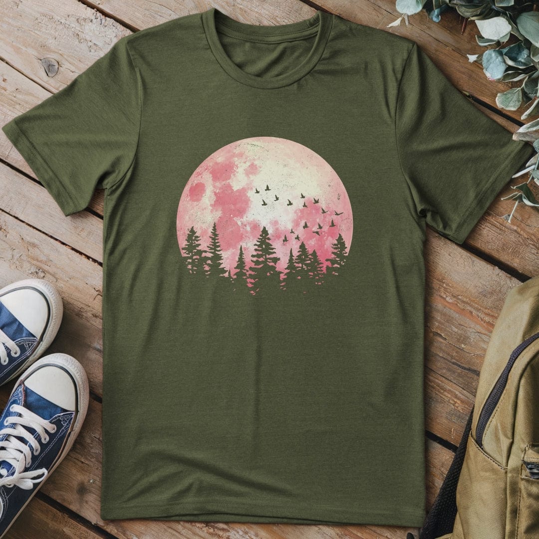 T-Shirt Military Green / S Blood Moon T-Shirt