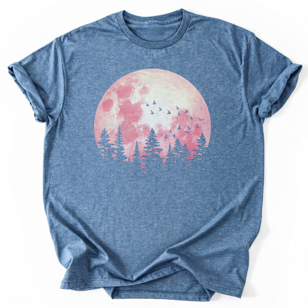 T-Shirt Heather Indigo / S Blood Moon T-Shirt