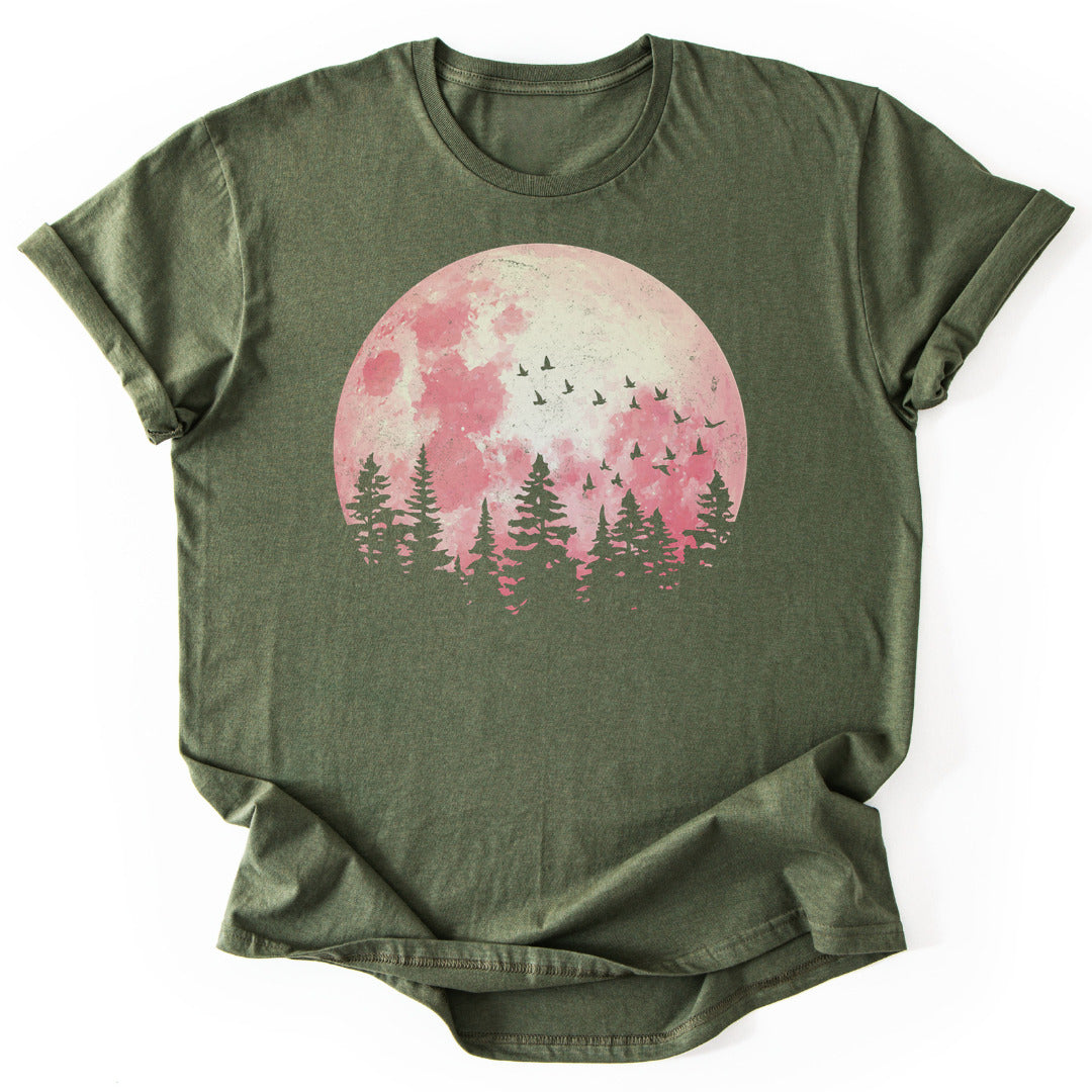 T-Shirt Military Green / S Blood Moon T-Shirt