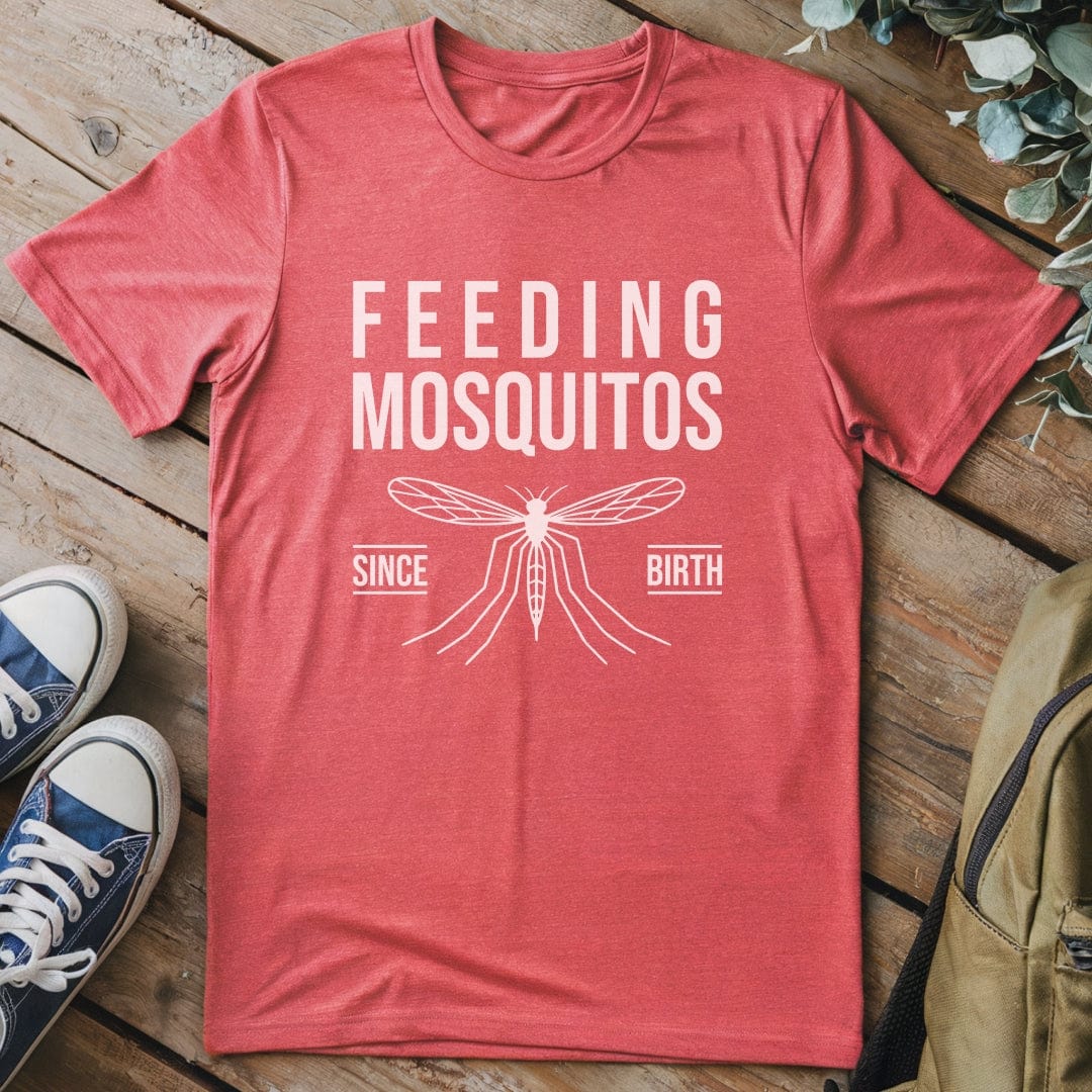 T-Shirt Heather Red / S Mosquito Magnet Funny T-Shirt