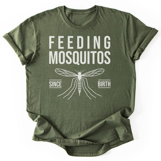 T-Shirt Military Green / S Mosquito Magnet Funny T-Shirt