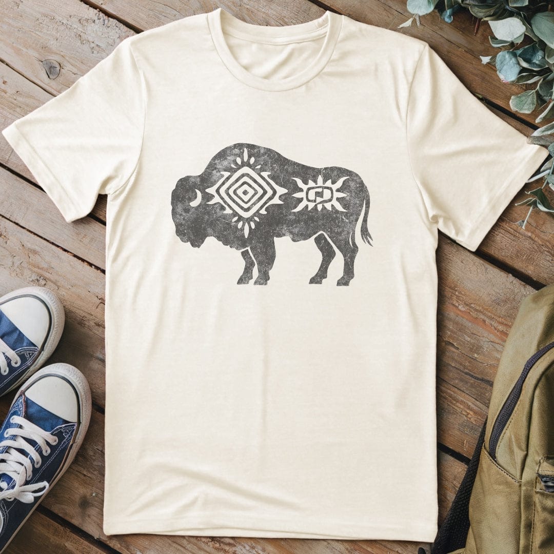 T-Shirt Natural / S Sacred Bison T-Shirt