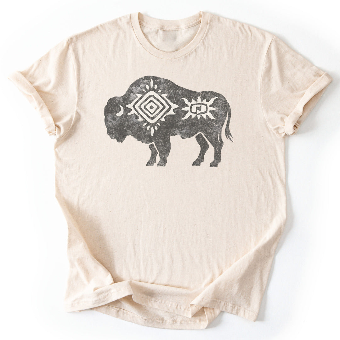T-Shirt Natural / S Sacred Bison T-Shirt