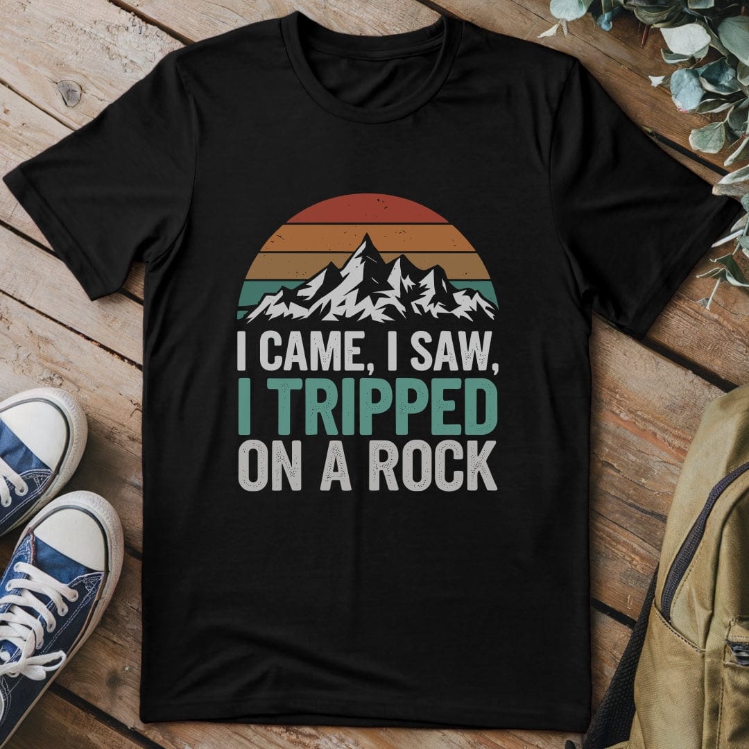 T-Shirt Black / S Tripped On A Rock Funny T-Shirt