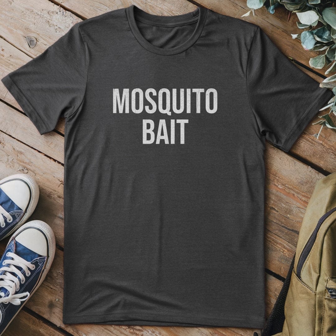 T-Shirt Dark Heather / S Mosquito Bait Funny T-Shirt