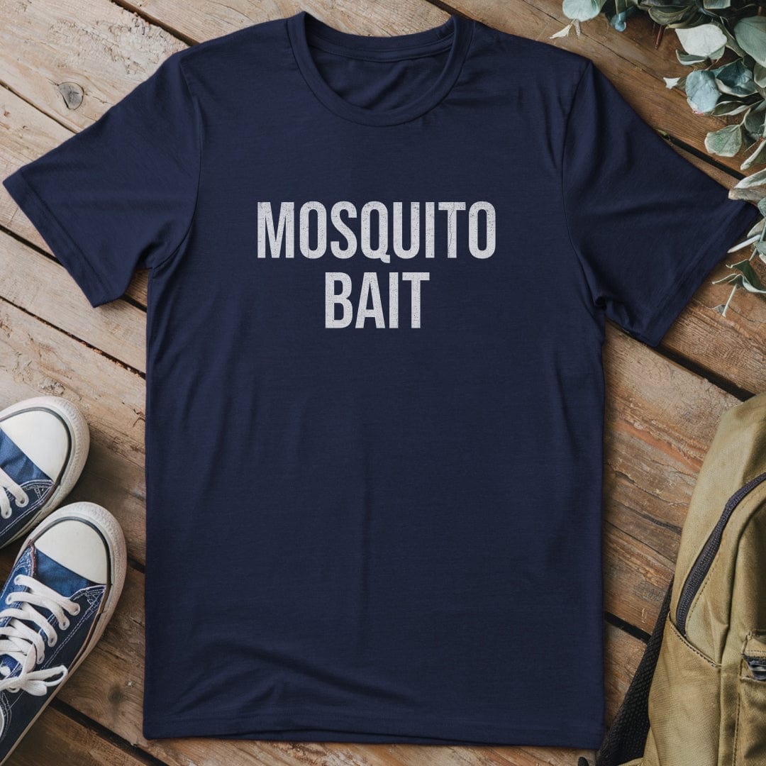 T-Shirt Navy / S Mosquito Bait Funny T-Shirt