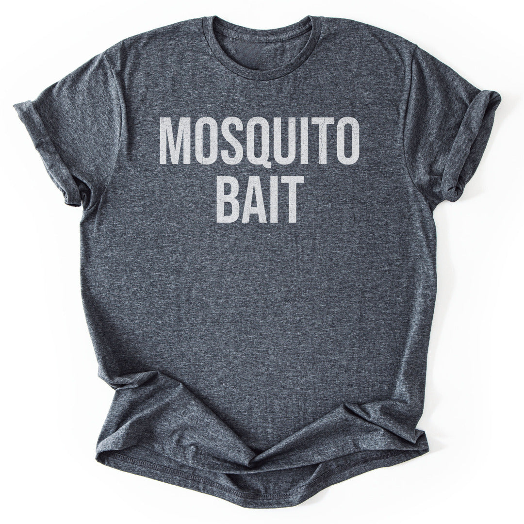 T-Shirt Dark Heather / S Mosquito Bait Funny T-Shirt