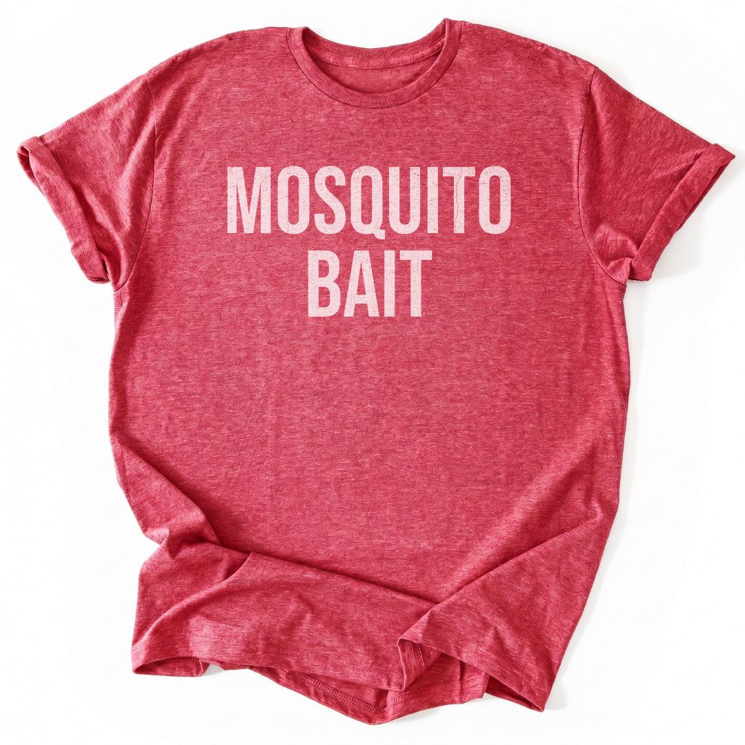 T-Shirt Heather Red / S Mosquito Bait Funny T-Shirt
