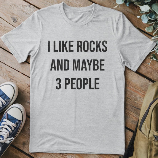 T-Shirt Sport Grey / S Rocks And 3 People T-Shirt