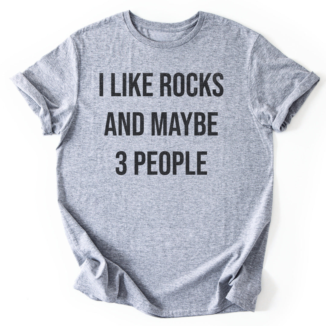 T-Shirt Sport Grey / S Rocks And 3 People T-Shirt