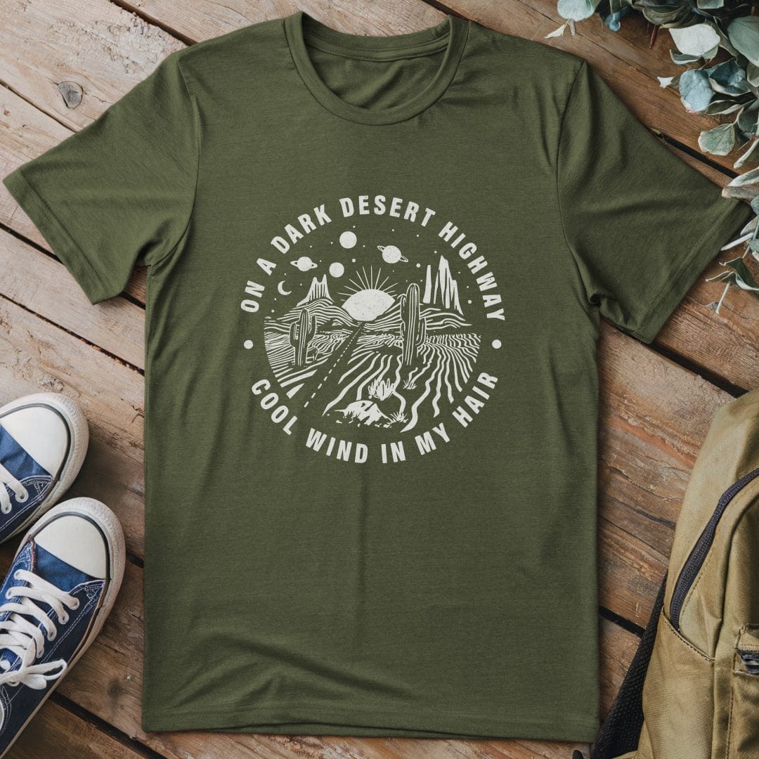 T-Shirt Military Green / S Dark Desert Highway T-Shirt