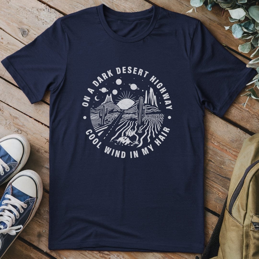 T-Shirt Navy / S Dark Desert Highway T-Shirt