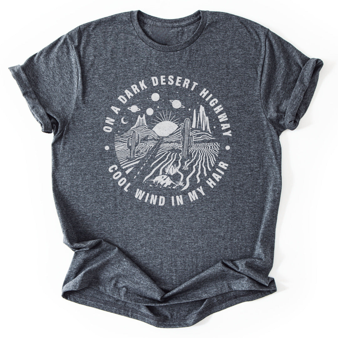 T-Shirt Dark Heather / S Dark Desert Highway T-Shirt