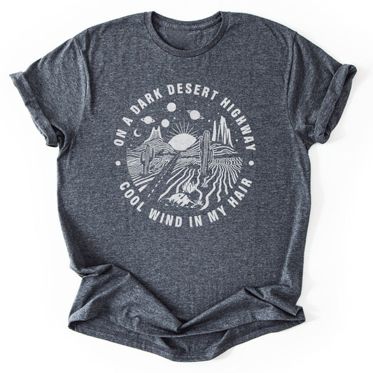 T-Shirt Dark Heather / S Dark Desert Highway T-Shirt