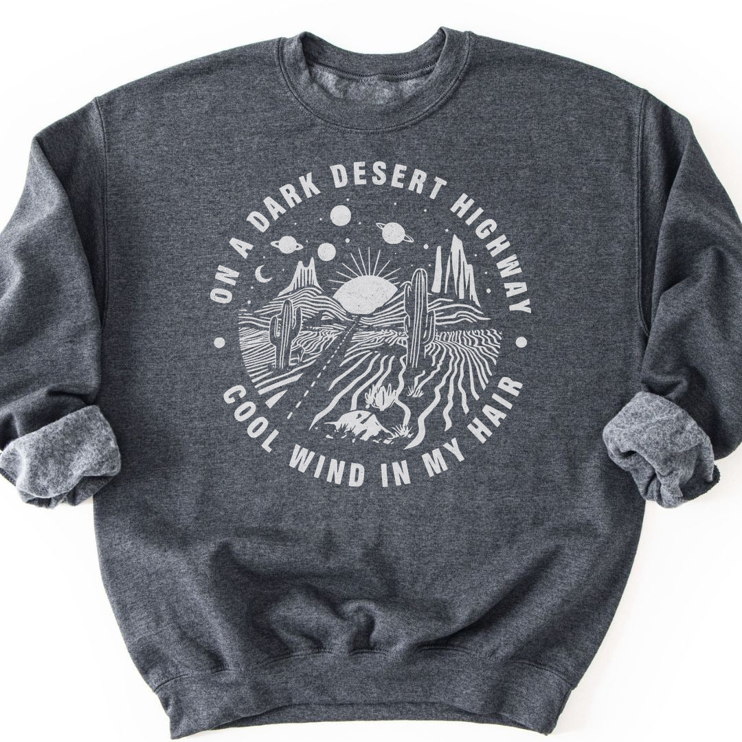 Dark Desert Highway Sweatshirt - Dark Heather