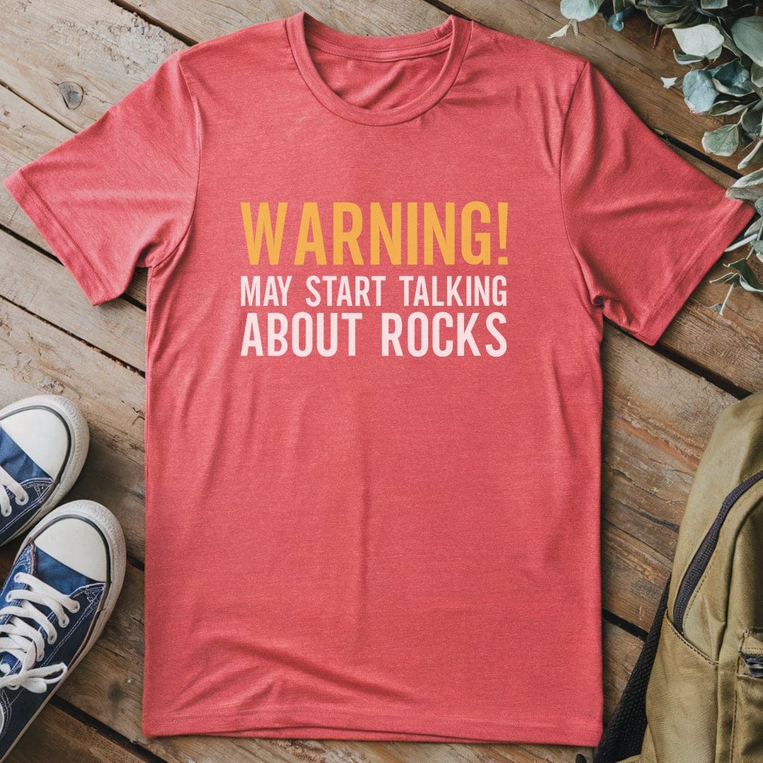 T-Shirt Heather Red / S May Talk About Rocks T-Shirt