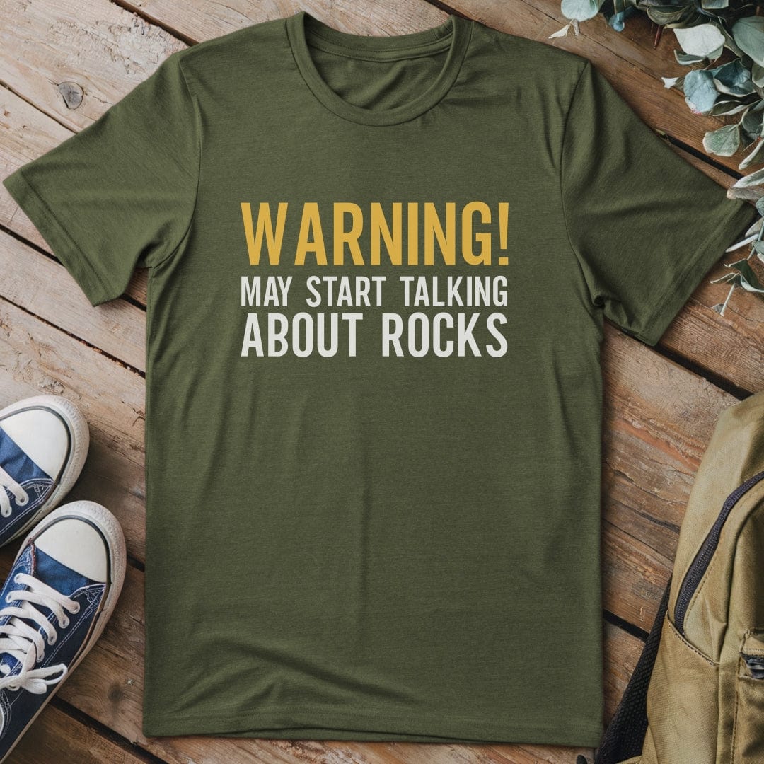 T-Shirt Military Green / S May Talk About Rocks T-Shirt