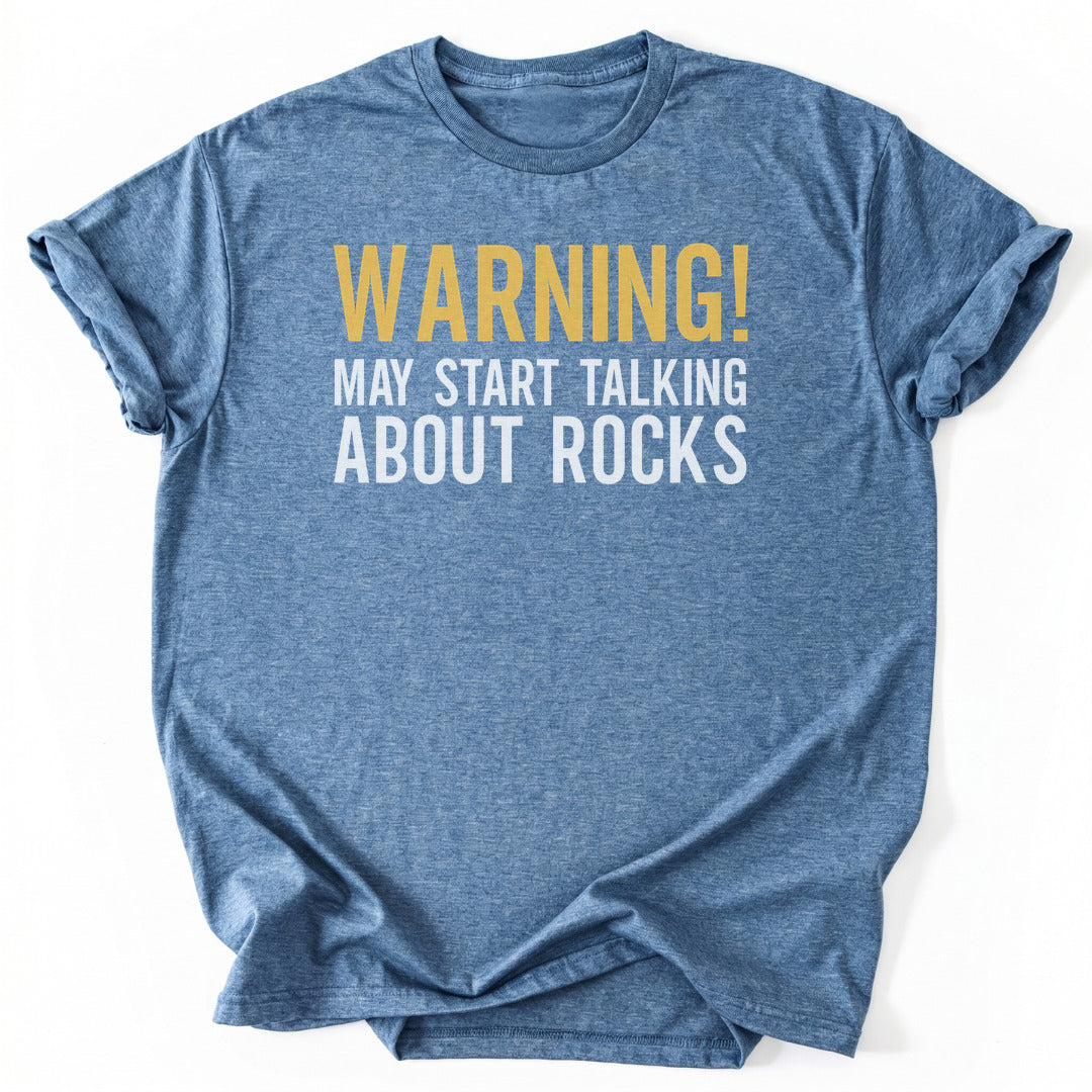 T-Shirt Heather Indigo / S May Talk About Rocks T-Shirt