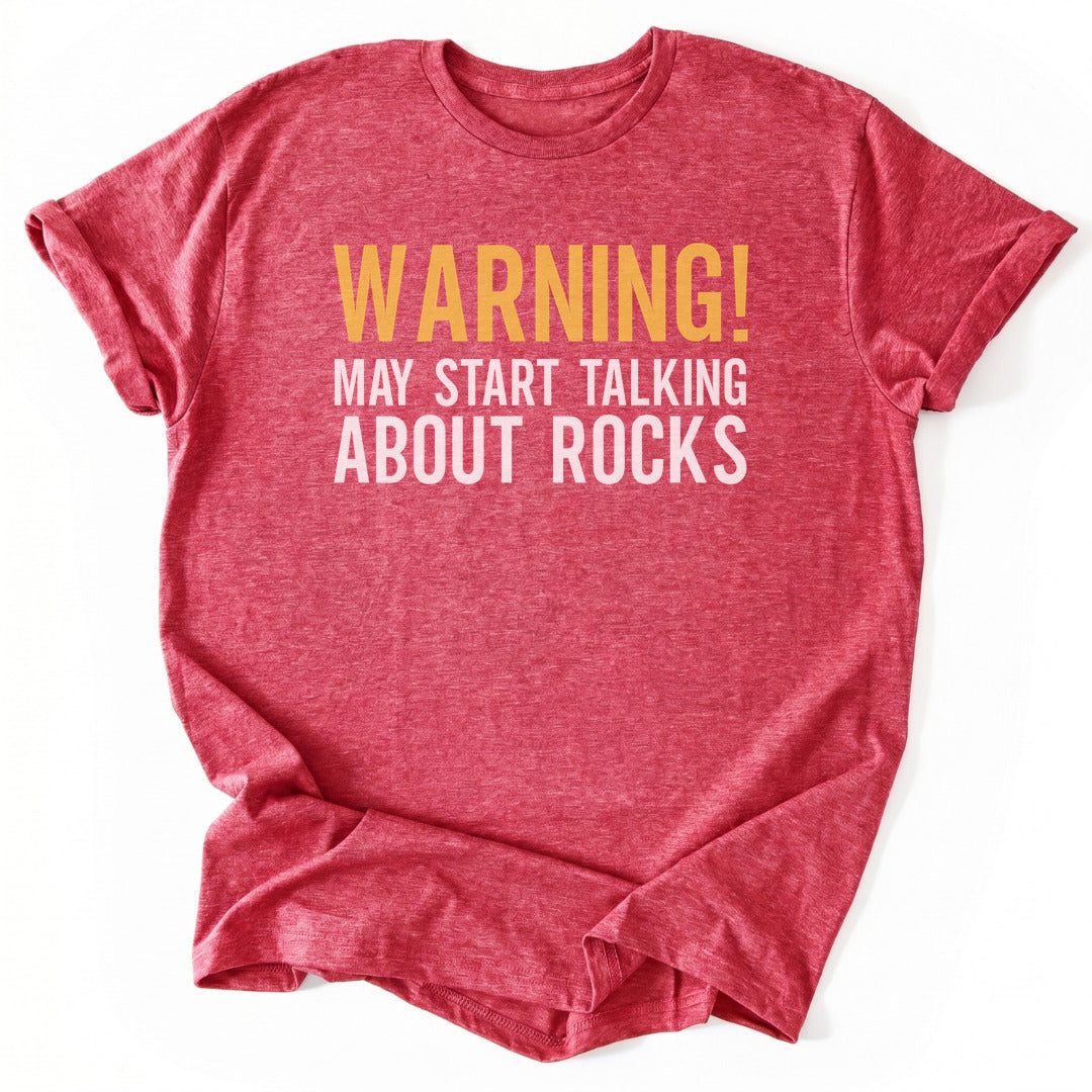 T-Shirt Heather Red / S May Talk About Rocks T-Shirt
