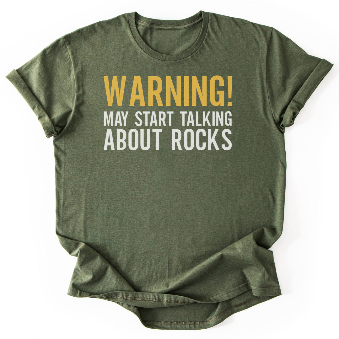 T-Shirt Military Green / S May Talk About Rocks T-Shirt