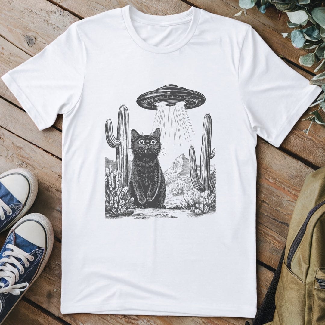 T-Shirt White / S Beam Meow Up T-Shirt