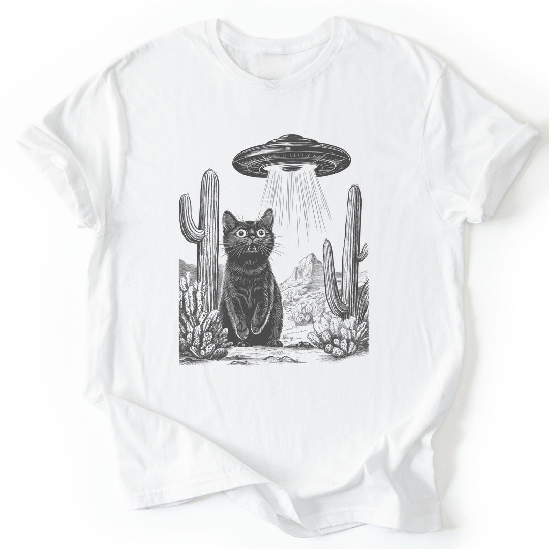 T-Shirt White / S Beam Meow Up