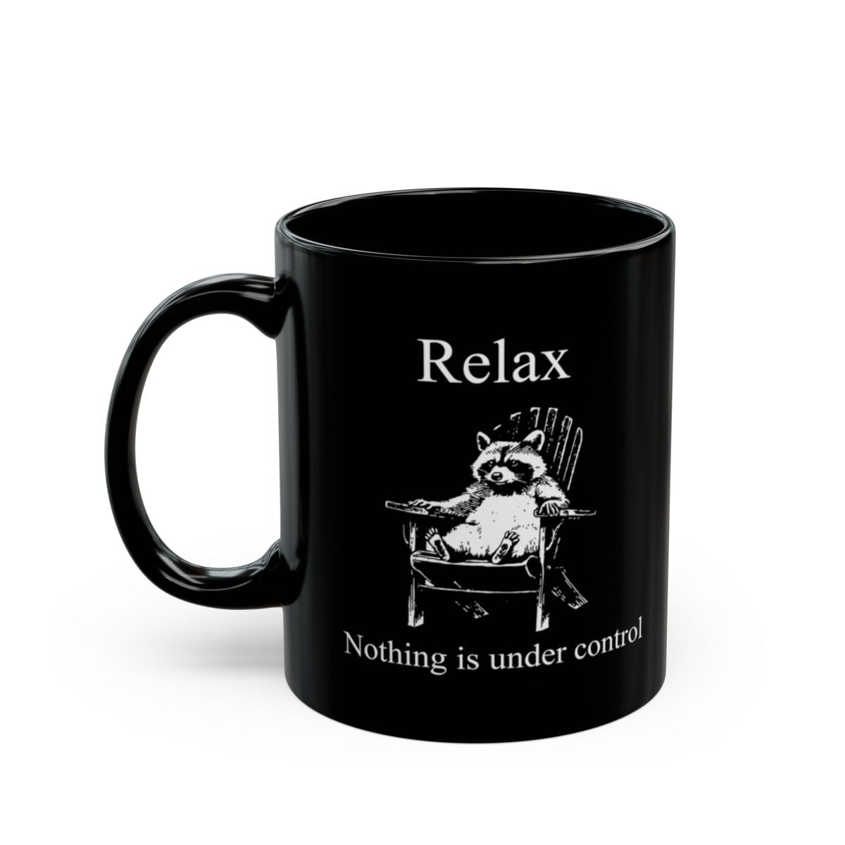 Surrender Black Mug - 11oz black ceramic mug