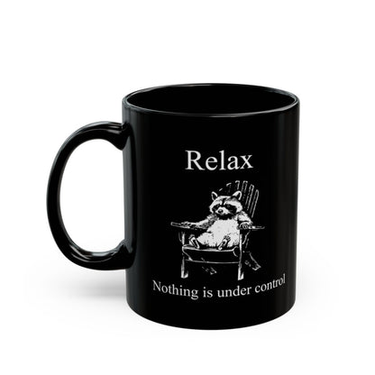 Surrender Black Mug - 11oz black ceramic mug
