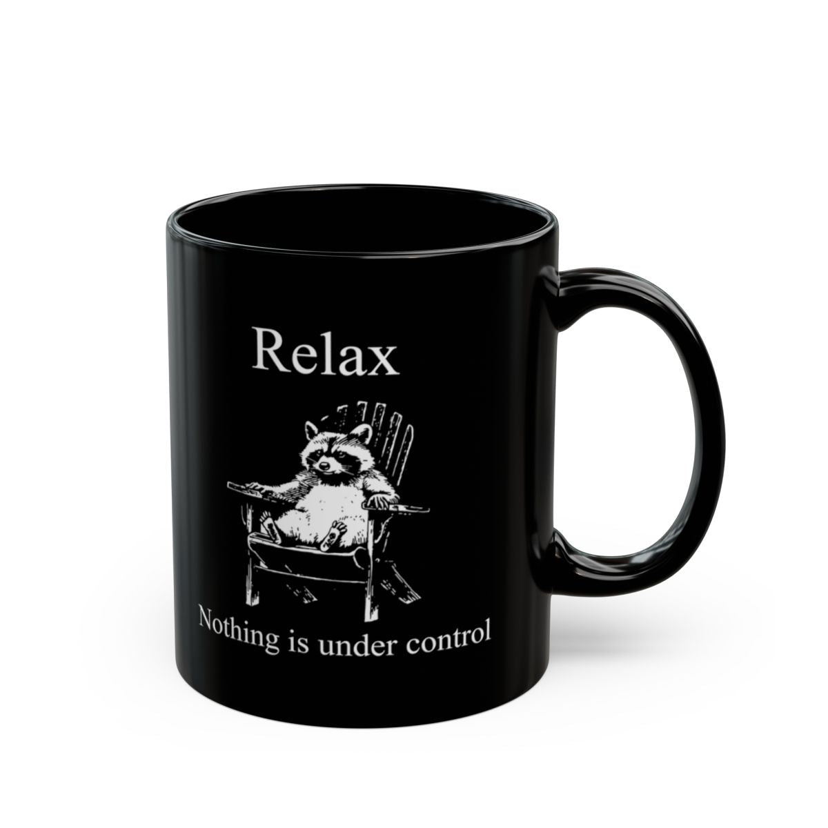 Surrender Black Mug - 11oz black ceramic mug