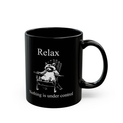 Surrender Black Mug - 11oz black ceramic mug