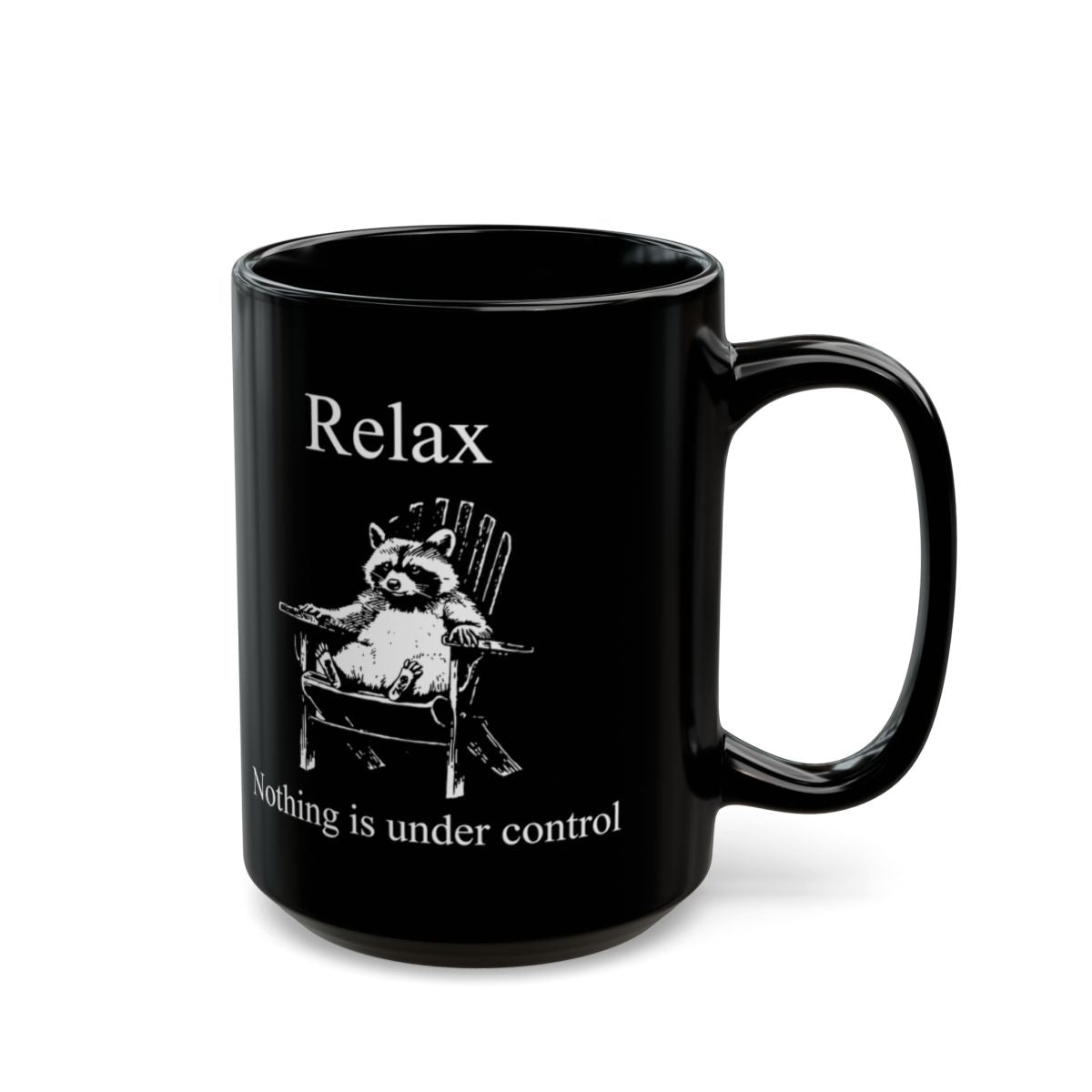 Surrender Black Mug - 15oz black ceramic mug