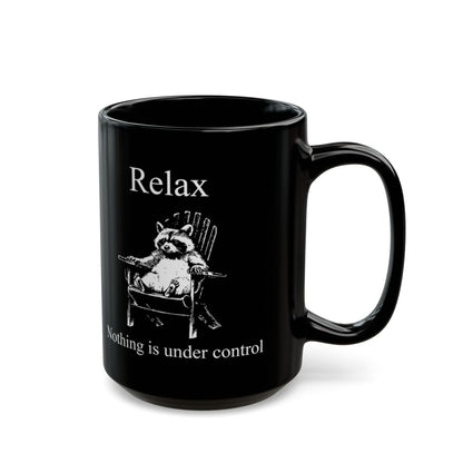 Surrender Black Mug - 15oz black ceramic mug