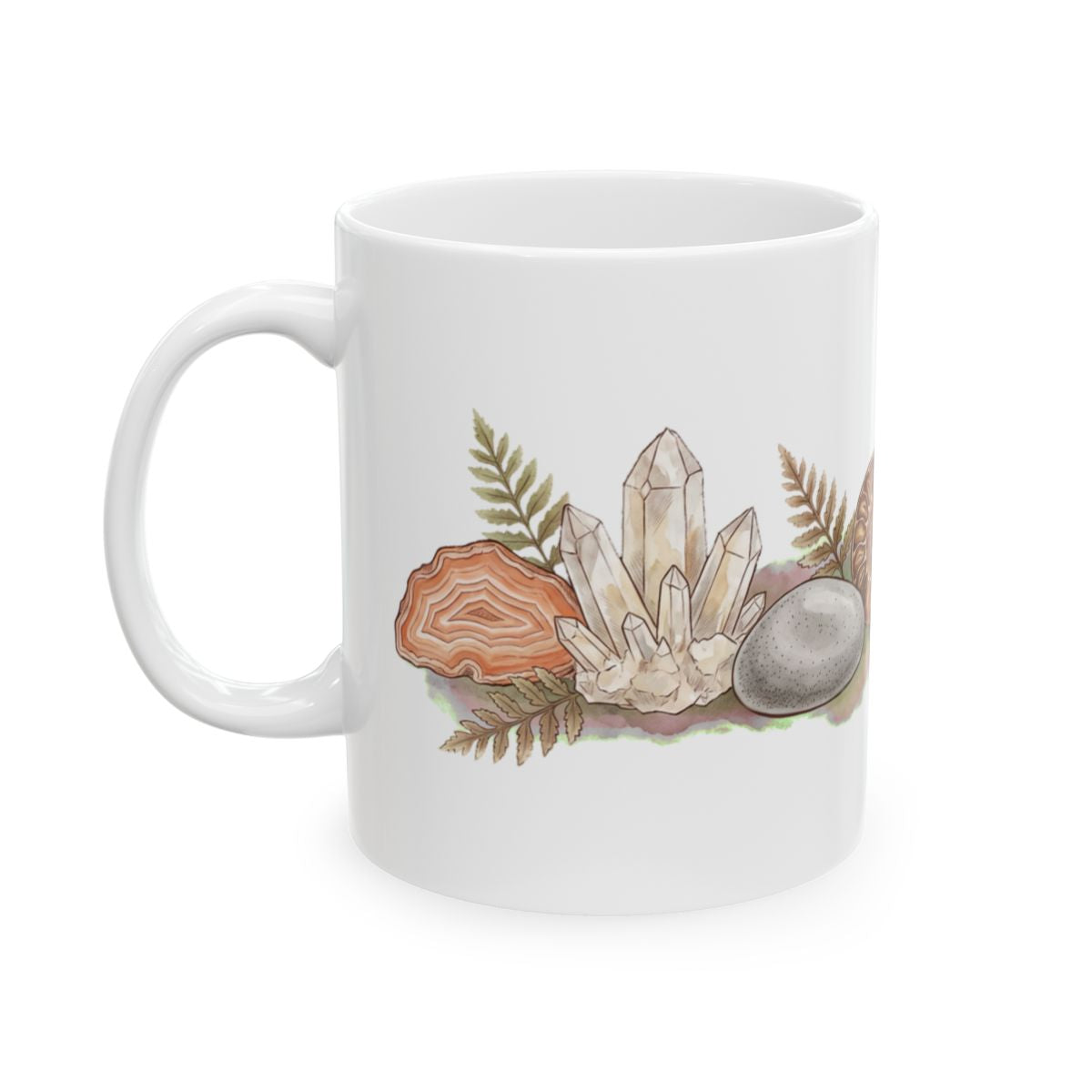 Rock Field Guide Mug - 11oz white ceramic mug