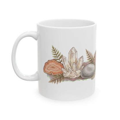 Rock Field Guide Mug - 11oz white ceramic mug