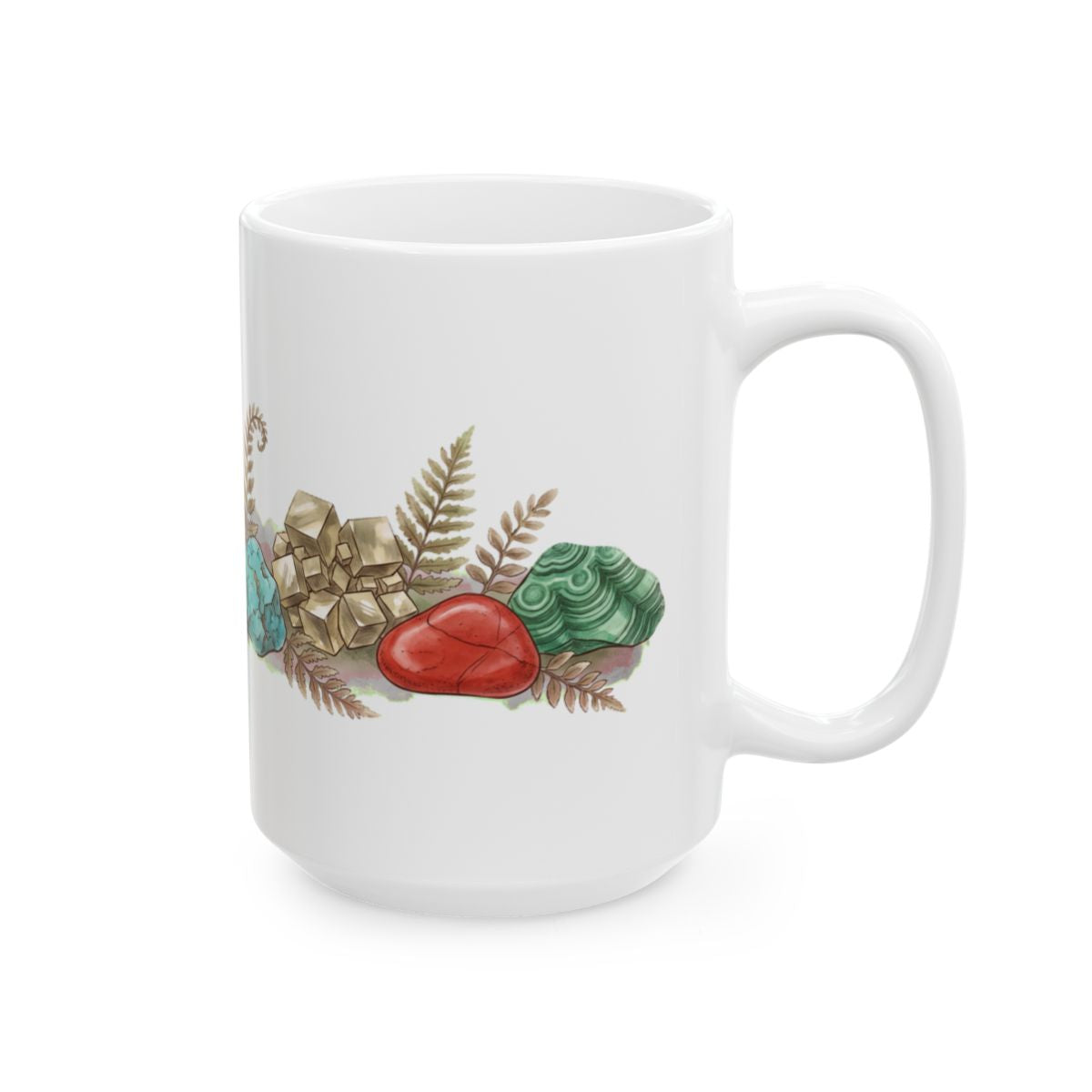 Rock Field Guide Mug - 15oz white ceramic mug
