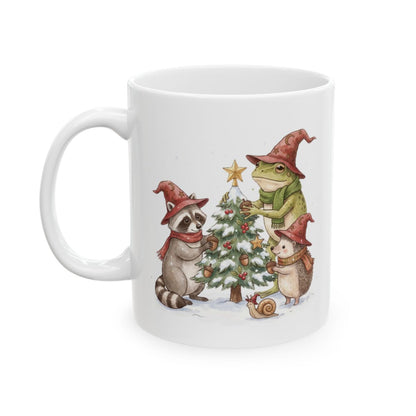 Wizard Tree Trimming Mug - 11oz white ceramic mug