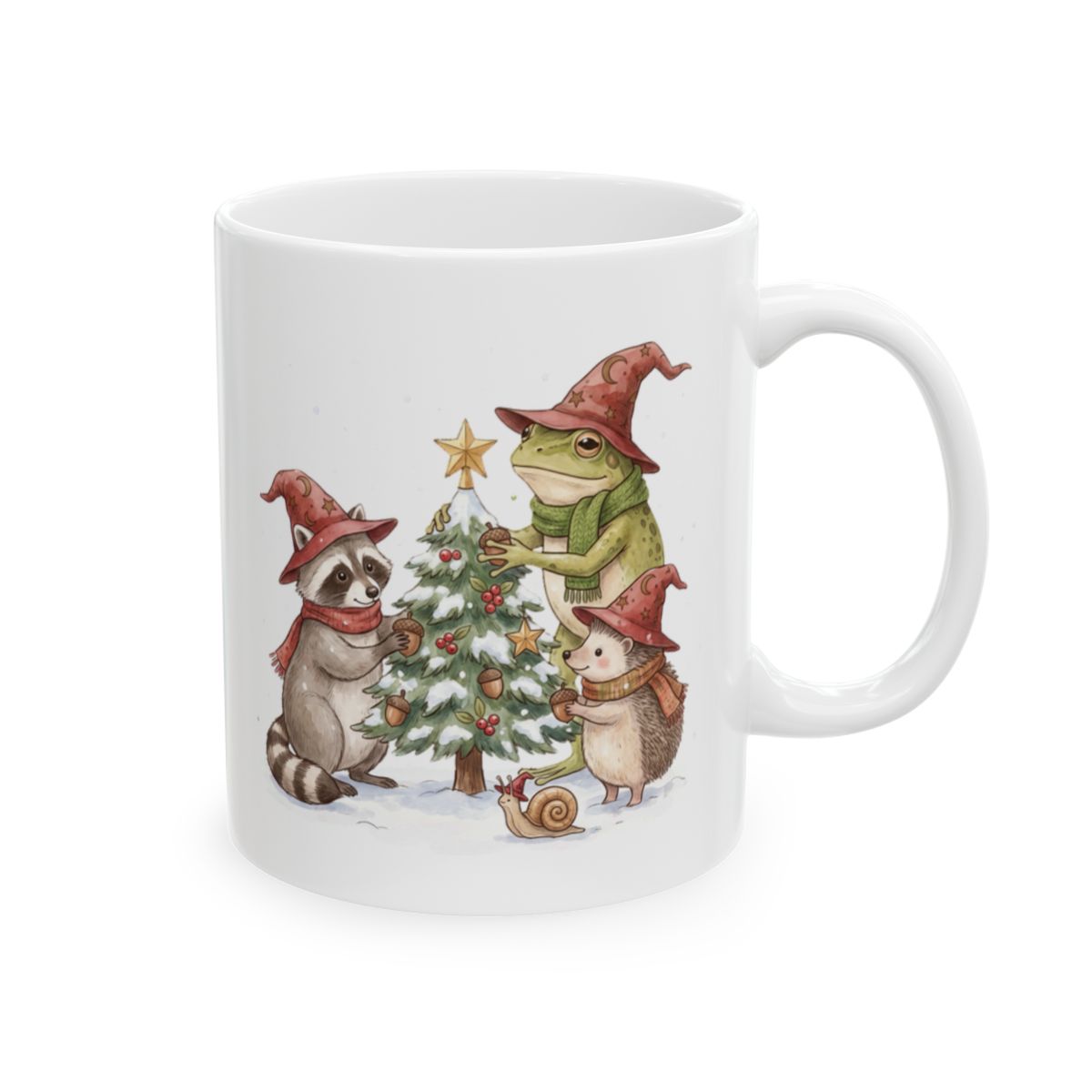 Wizard Tree Trimming Mug - 11oz white ceramic mug