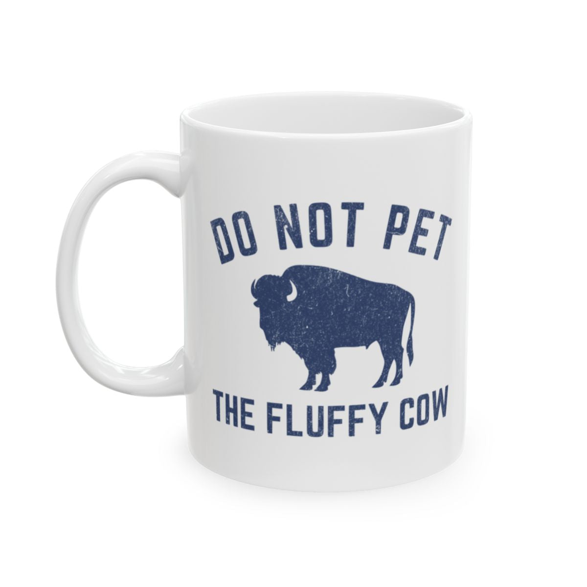 Fluffy Cow Mug - 11oz white ceramic mug