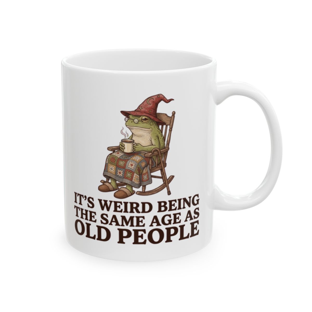 Same Age as Old People Mug - 11oz white ceramic mug