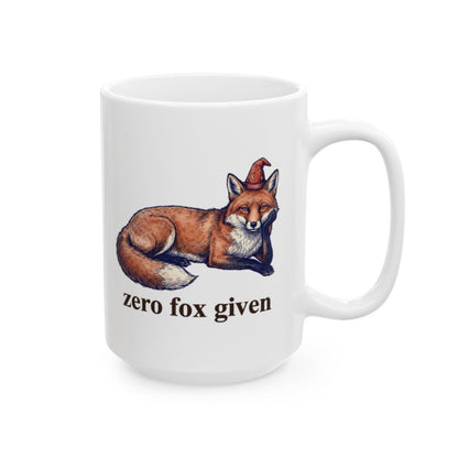 Zero Fox Given Mug - 15oz white ceramic mug