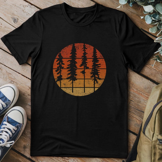T-Shirt Black / S Sunset Pines T-Shirt