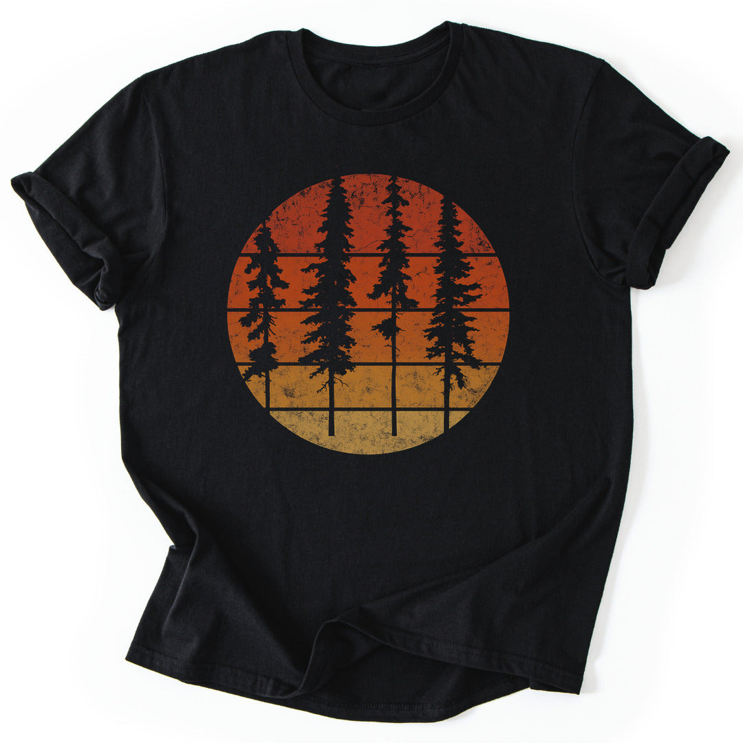 T-Shirt Black / S Sunset Pines T-Shirt