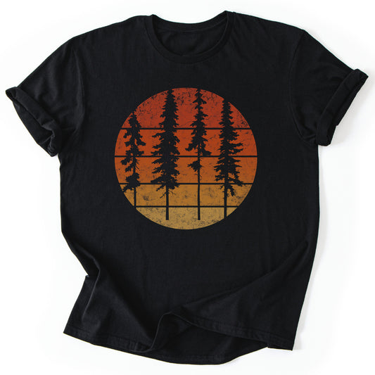 T-Shirt Black / S Sunset Pines T-Shirt