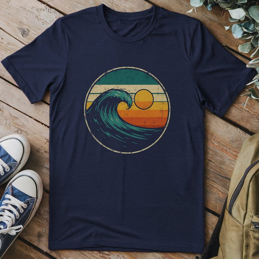 T-Shirt Navy / S Ride the Retro Tide T-Shirt
