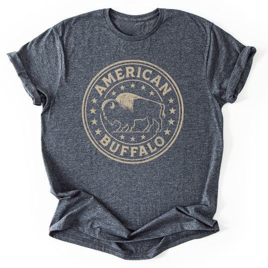T-Shirt Dark Heather / S American Buffalo T-Shirt