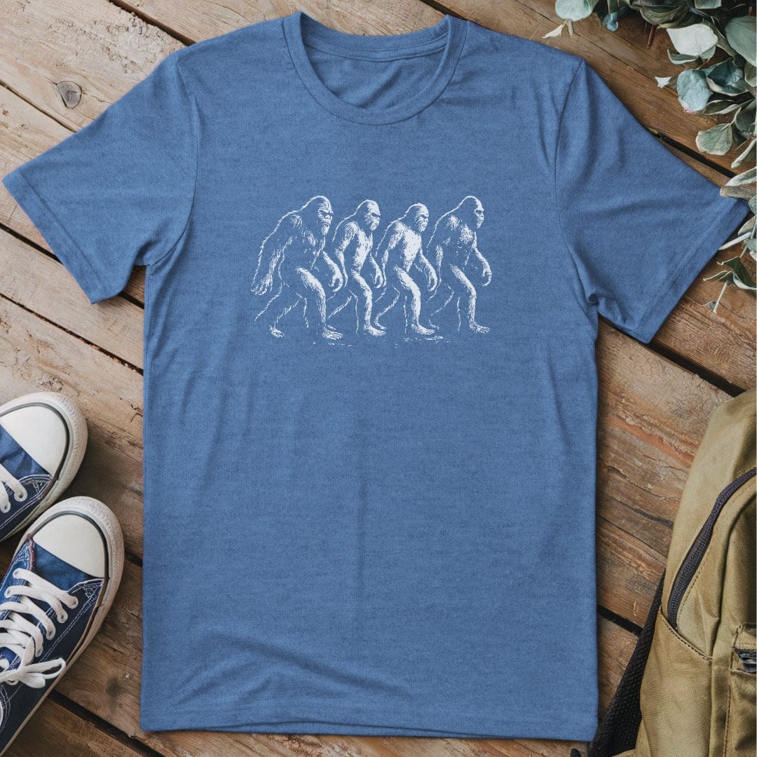 T-Shirt Heather Indigo / S March of the Sasquatch T-Shirt