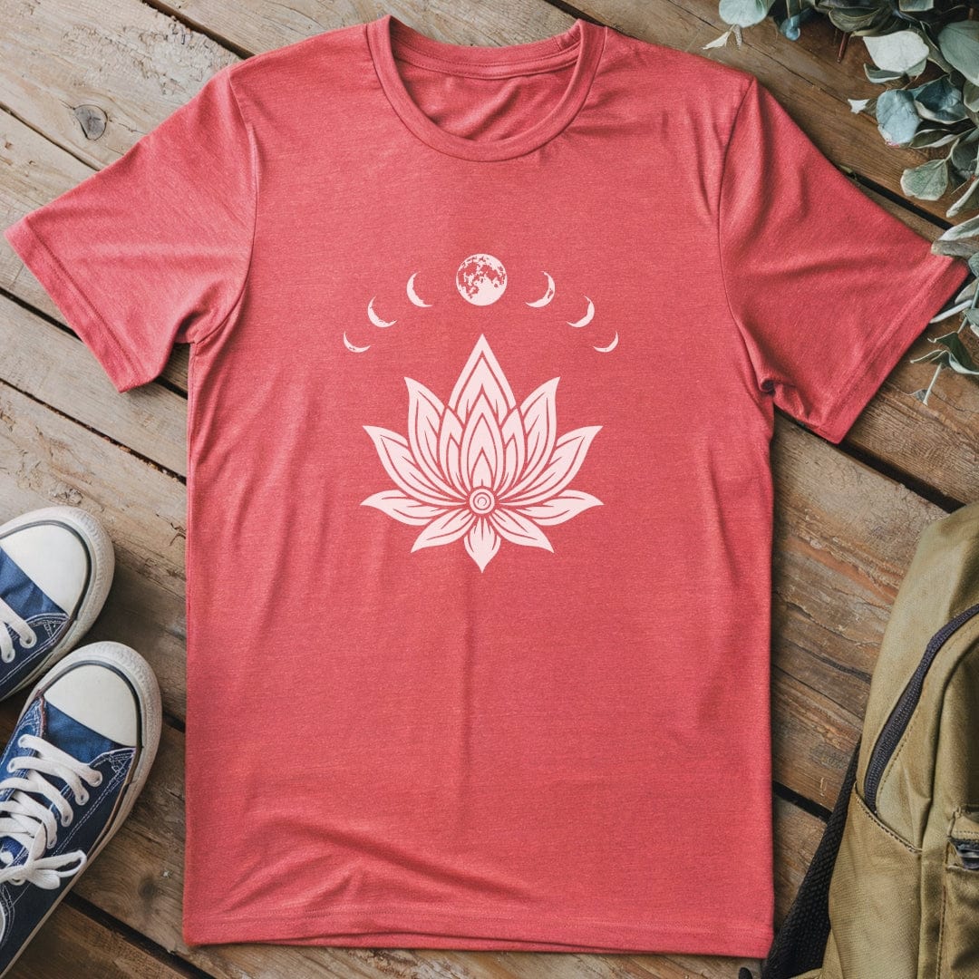 T-Shirt Heather Red / S Lunar Lotus T-Shirt
